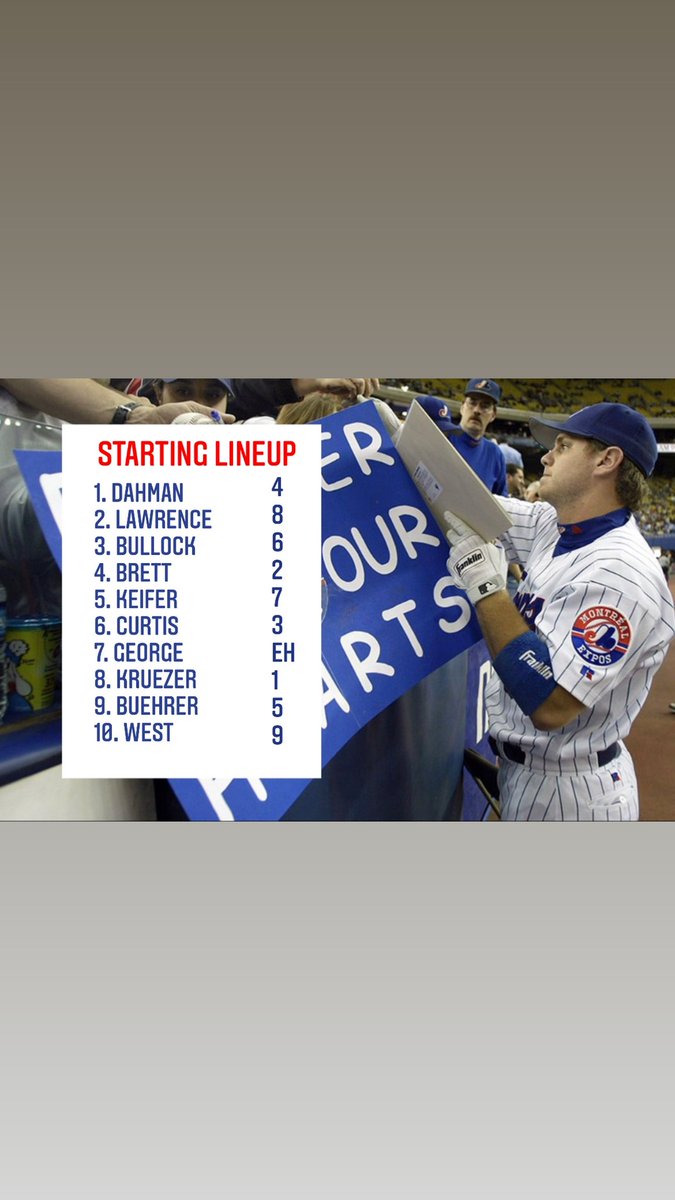 expos_in_2's tweet photo. Starting lineup for tomorrows game.
#ExposIn2 https://t.co/5G4HgerbuW