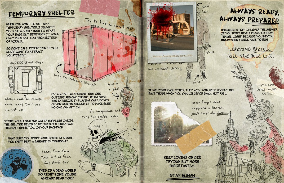 PequodV's tweet photo. "For you, pilgrim, who will face evil and monsters, I give you this book that will help you on your journey..."

My contribution to the pilgrim's handbook for the #DyingLight2 #DL2Contest https://t.co/TN9GgTparV