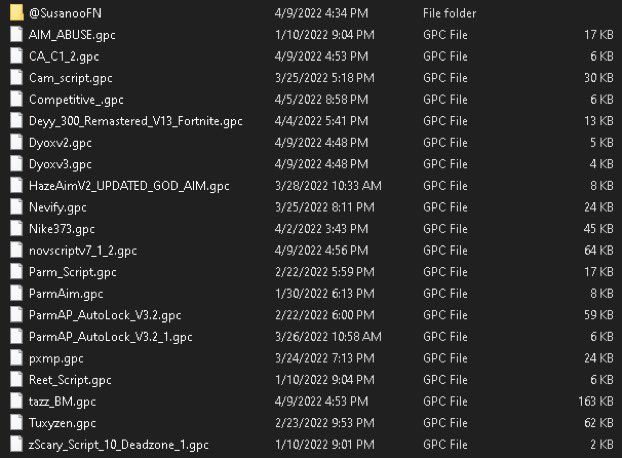 SusanooFN's tweet image. Selling ALL 50+ Zen Scripts for $50 Cashapp. Also Selling Individual Ones For Cheaper! DM ASAP For Any Questions On Prices Or Scripts I'm Always Available 🎮🎯#CronusZen #Zenscript #Zenscripts #zenning #Zen #Fortnite #Fortnitecheat #Aimbot
