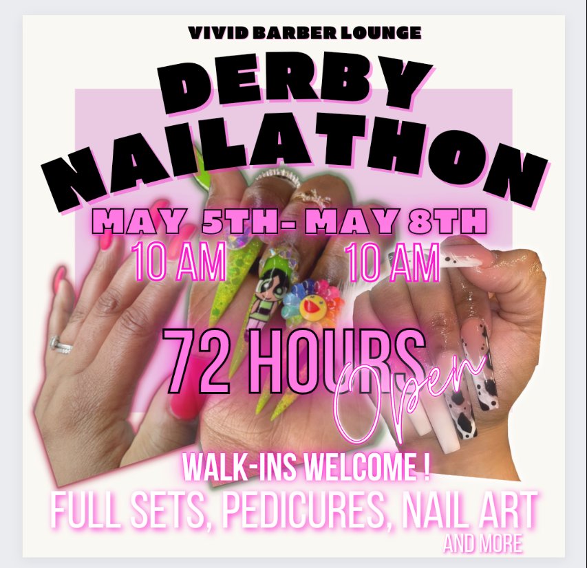 RussiaLeigh's tweet photo. Somebody tell @Drake to come get a manicure at the NAIL-A-THON! We're open all night. #ijs We know he's in Louisville! 😅
1213 S 4th st. Louisville 40203 https://t.co/zCgY0shkYb