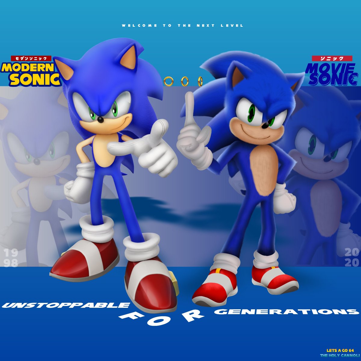 Modern Sonic and Movie Sonic!
Here's a Collab I did with the Talented The Holy Cannoli (He did Movie Sonic Art)
#SonicTheHedgehog #Sonic30th #SonicMovie #SonicMovie2 #Sega #Collab #sonicfanart