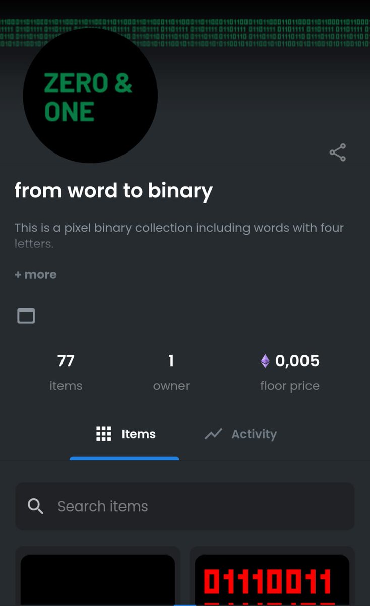 collectbinary's tweet image. just 0.005 ETH #NFT

opensea: opensea.io/collection/bin…