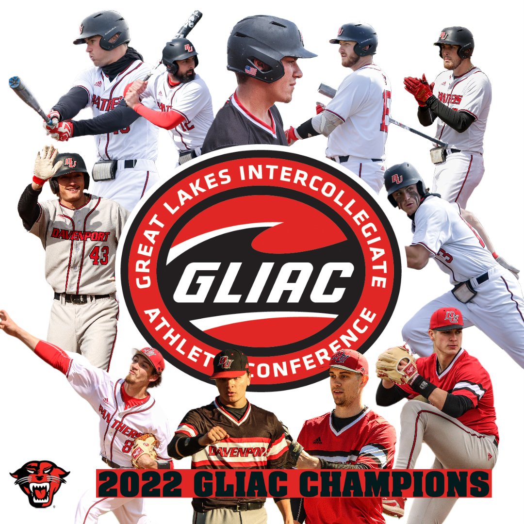 Your <a href="/DU_BSBALL/">Davenport Baseball</a> squad are back-to-back GLIAC Champions! The Panthers sealed the 2022 regular season title with two wins today. #DUingWork #GLIACChamps