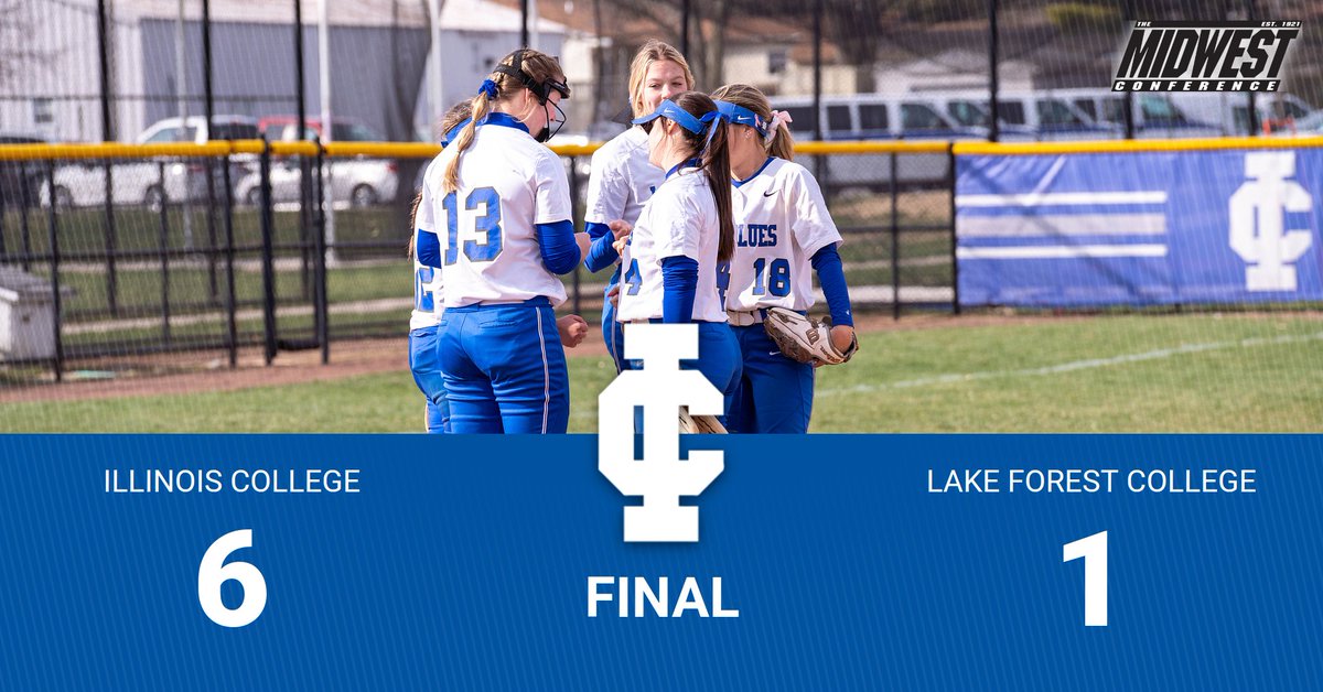 IC_Athletics's tweet photo. SB| IC defeats Lake Forest to advance to the MWC Championship tomorrow at 12:00 PM!! IC will face the winner of Lake Forest and Grinnell for the conference title. #GoLadyBlues #ICAtheltics https://t.co/yknMKn1872
