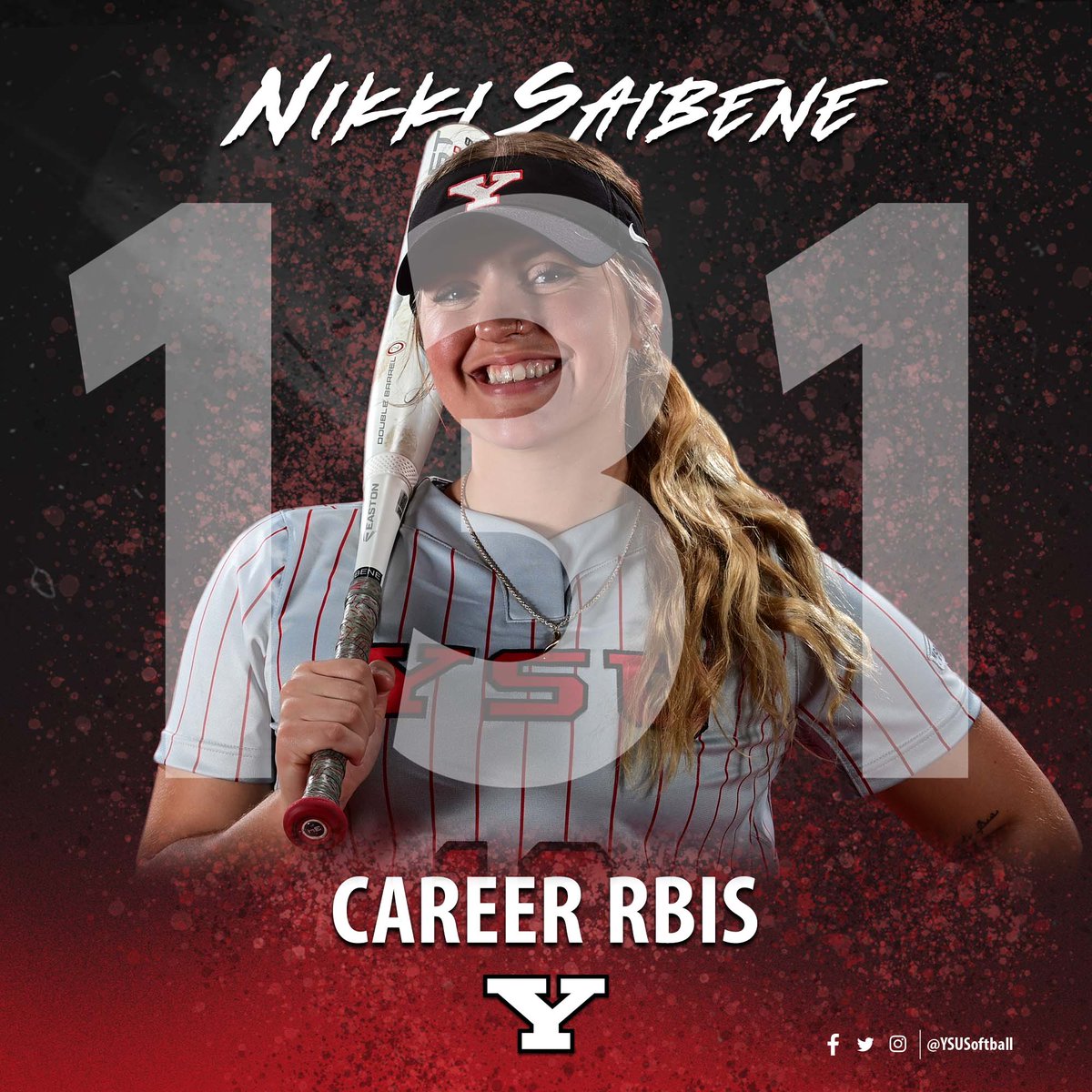 B6

YSU 4
RMU 1

Senior Nikki Saibene became the YSU all-time RBIs leader with a run-scoring single in the top of the third inning.

Congratulations, Nikki!!!

#GoGuins