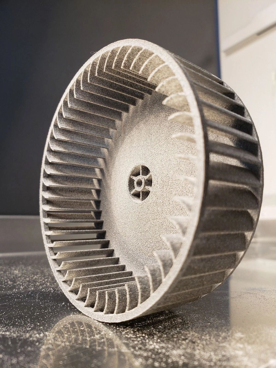 3baPrinting's tweet photo. MJF is one of the most advanced 3D printing methods on the planet. Here is a turbine made in MJF out of nylon PA12. 

To learn more about MJF, check out our blog post

https://t.co/zqu3w1kvaF https://t.co/Pmp77JhDfK
