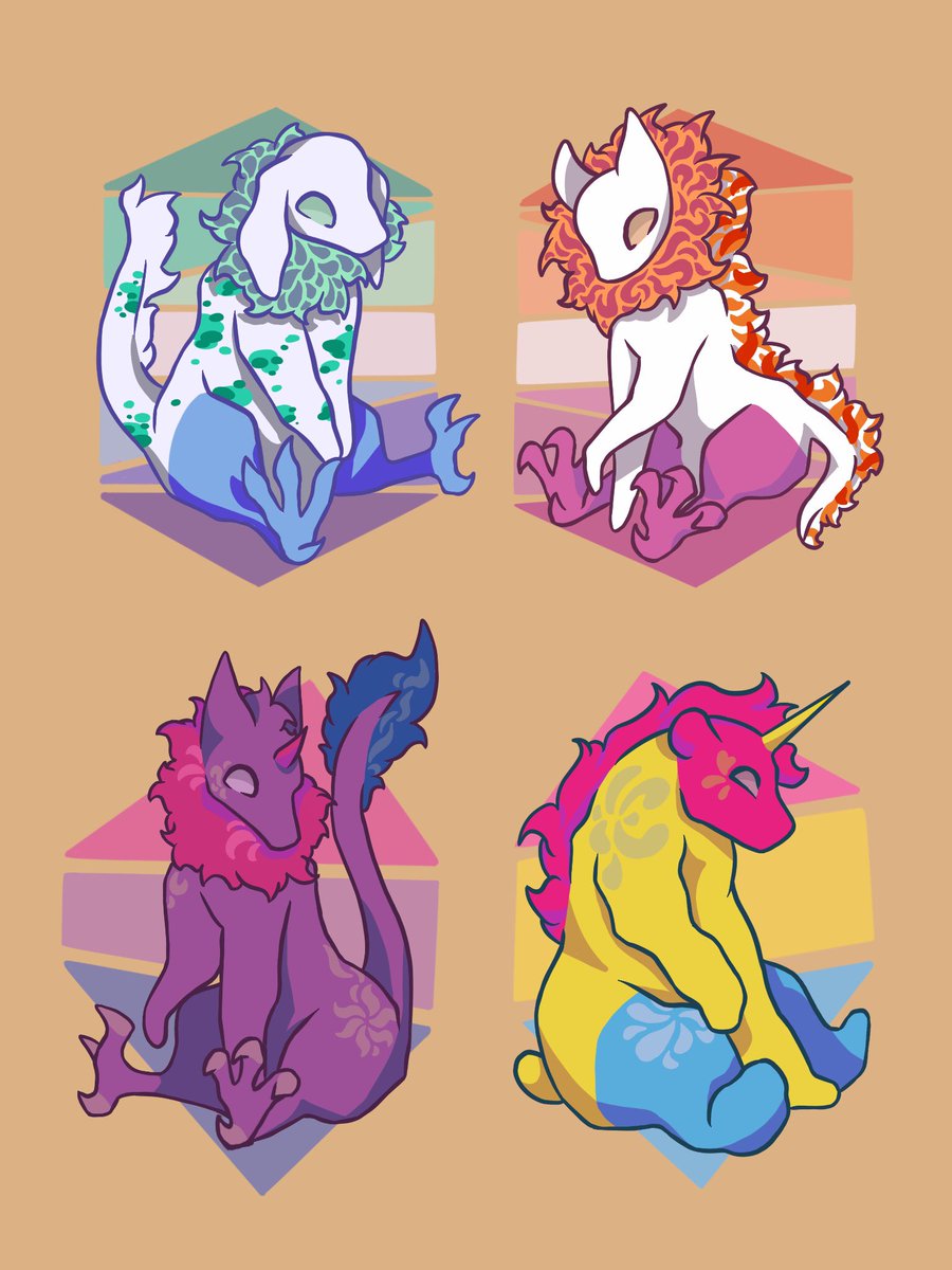 amieryllis's tweet photo. Pride Creatures #PrideMonth #pridecolors #LGBTQ https://t.co/UutOXG6KAY