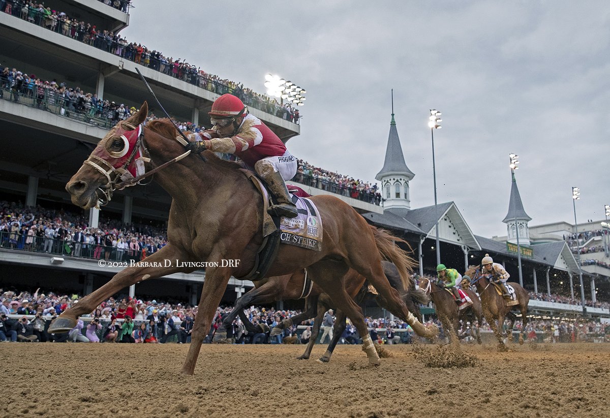 DRFLivingston's tweet photo. A so heartfelt congratulations to the connections of 2022 @KentuckyDerby winner RICH STRIKE!, including trainer Eric Reed and jockey Sonny Leon! 

What a brilliant ride and exciting finish! 🌹 https://t.co/0klFyA4vRR