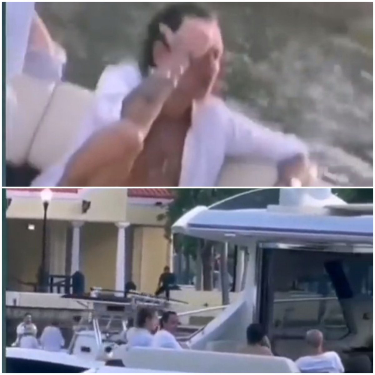 Captan a <a href="/MarcAnthony/">Marc Anthony</a> en un yate, a pocos días de sufrir, el supuesto accidente en la espalda que lo obligo a cancelar el concierto en Panamá.