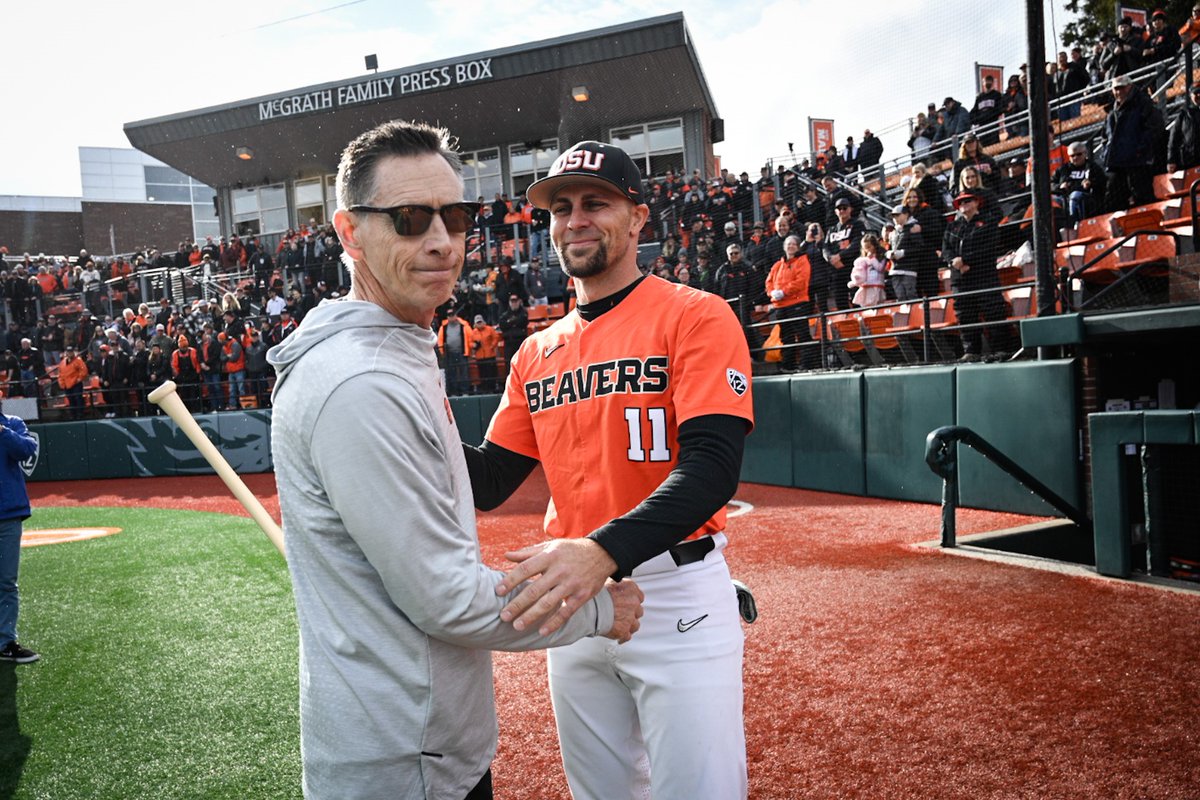 BeaverBaseball's tweet photo. Celebrated a Legend today.

- Three National Championships
- Six trips to Omaha
- 900 wins
- Five-time National Coach of the Year

Thank you Coach Casey.

#GoBeavs https://t.co/QBpgcHlAa8