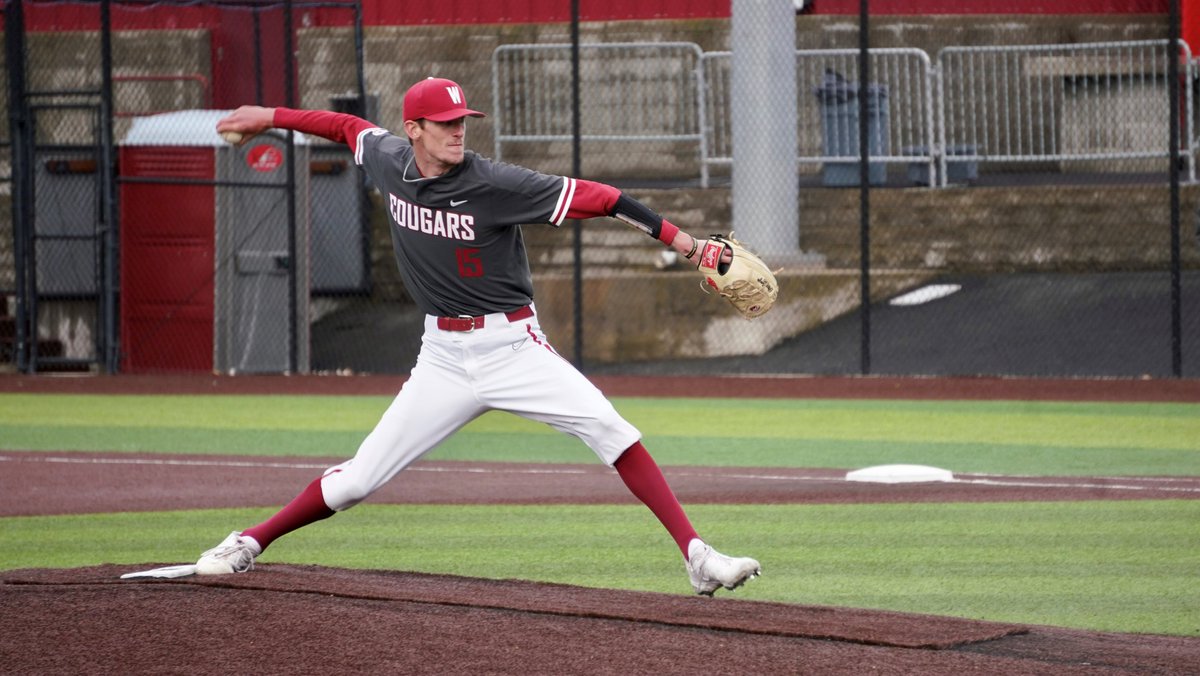 wsucougarbsb's tweet photo. Jack Smith collects 4 hits as Cougs rally for 9-7 win over Utah Valley

RECAP | https://t.co/oeRvshsY1p

Jack Smith | 4 H, 2B, HR, 3 R, 2 RBI
Kyle Russell | 2 H, 2 R, RBI
Elijah Hainline | 2 H, RBI
Cam Liss | 2.2 IP, 0 R, 5 K, W
Caden Kaelber | 1.1 IP, 0 R, SV

#GoCougs https://t.co/XDDIGZE5G8