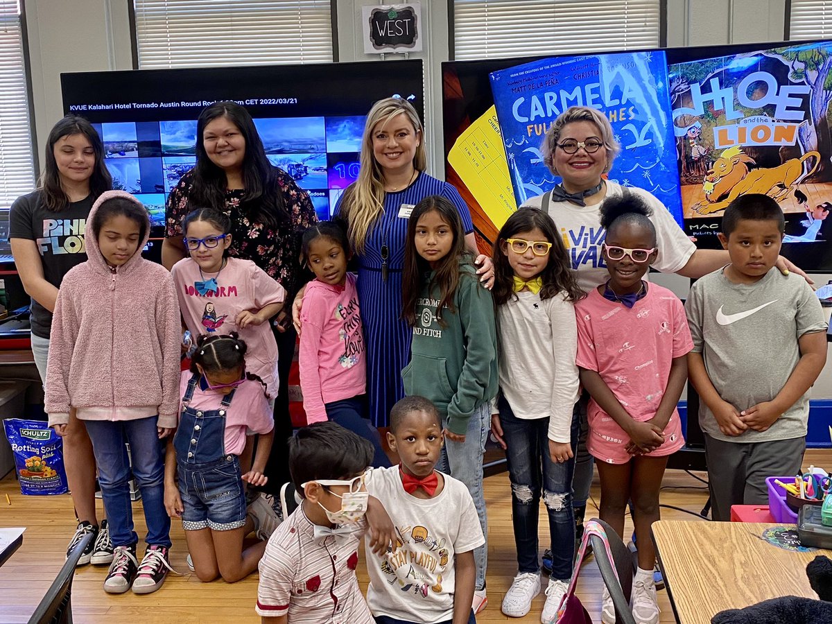 MrsBissereth's tweet photo. @GonzalesKristie from @KVUE was one of our cheer readers on Reading Rally Day! #vivazavala #aisdproud #aisdinnovates #austinisd https://t.co/XWXh0Kgdos