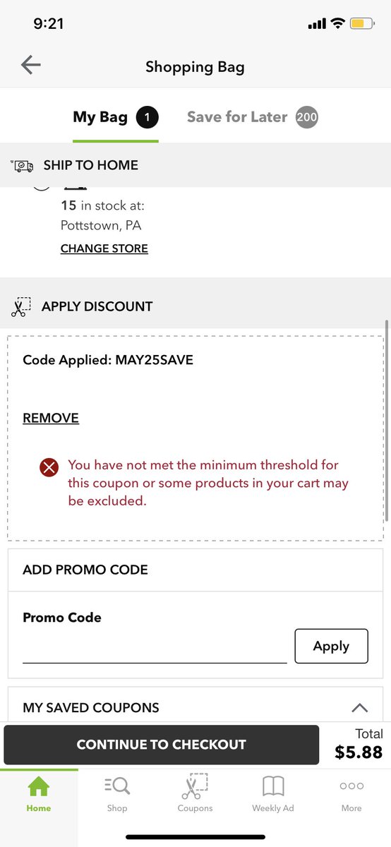 iAmMeghann's tweet photo. @JoAnn_Stores What happened to the 25% off coupon you advertised in the app? It’s not appearing or working despite it starting today? https://t.co/bfbtH8tgLx
