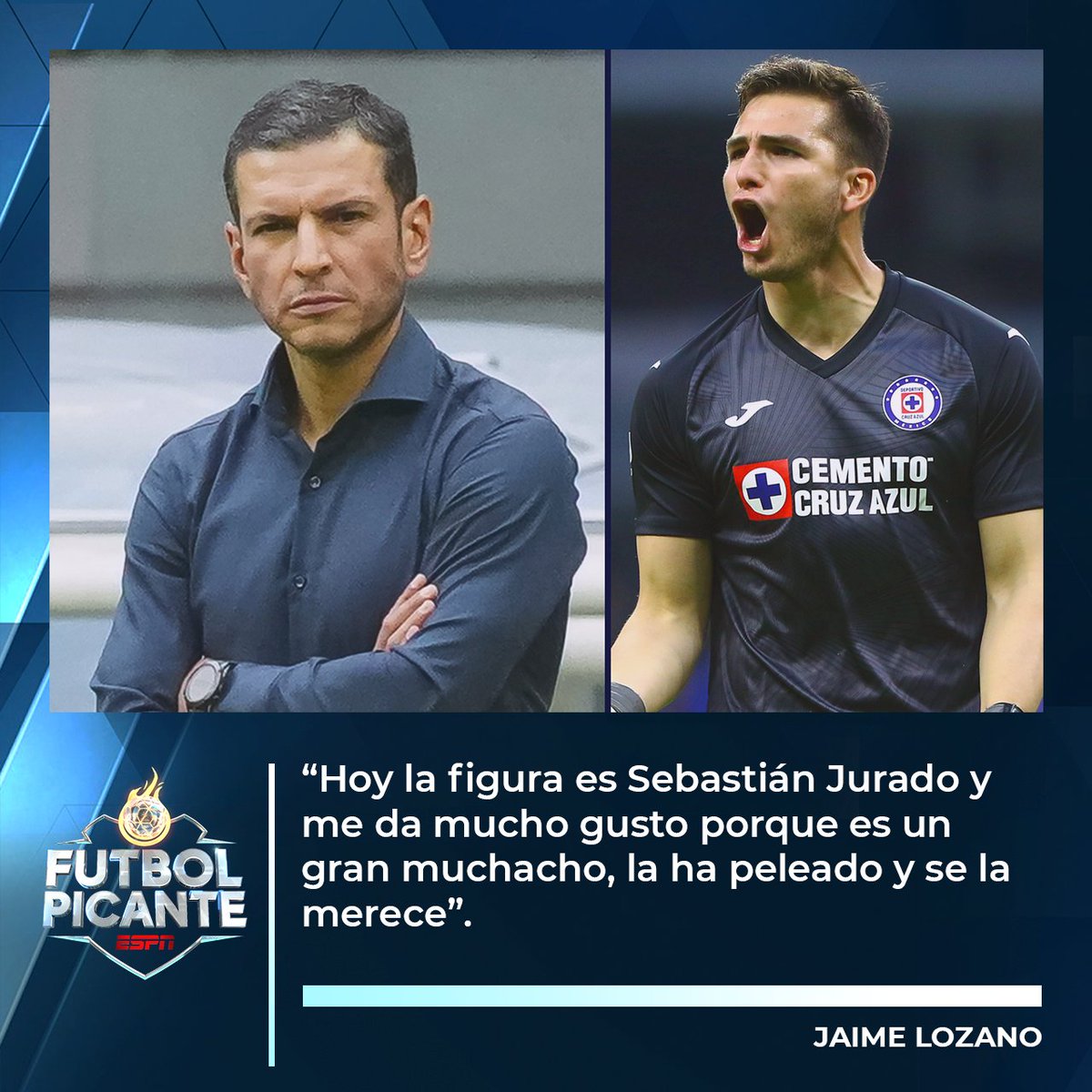 ELOGIOS PARA JURADO 🙌

Jaime Lozano, DT del Necaxa, resaltó que Sebastián Jurado se merece la clasificación a Liguilla. 

bit.ly/3Fr2PDt