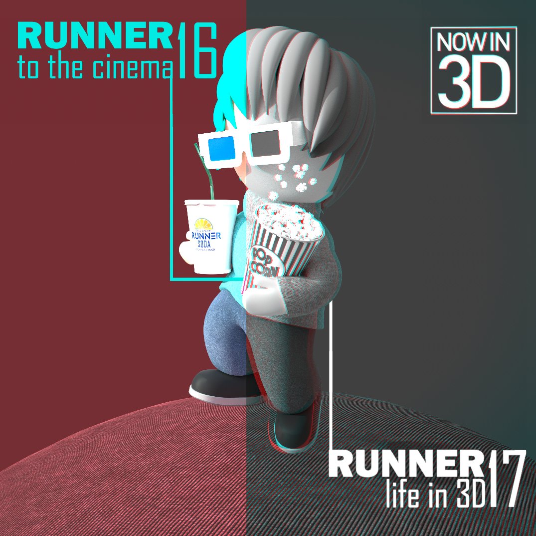 Runner #17 - Life in 3D  
*Put you 3D glasses on - red/cyan stereo pair to see the character in 3D. 
*Turn on your sound

Runner 17 exclusively will be transferred for FREE  
to the Collector of Runner 16.  

👉foundation.app/@LodestoneArt/…

#NFTdrop #NFTGiveaways #NFT #NFTcollections
