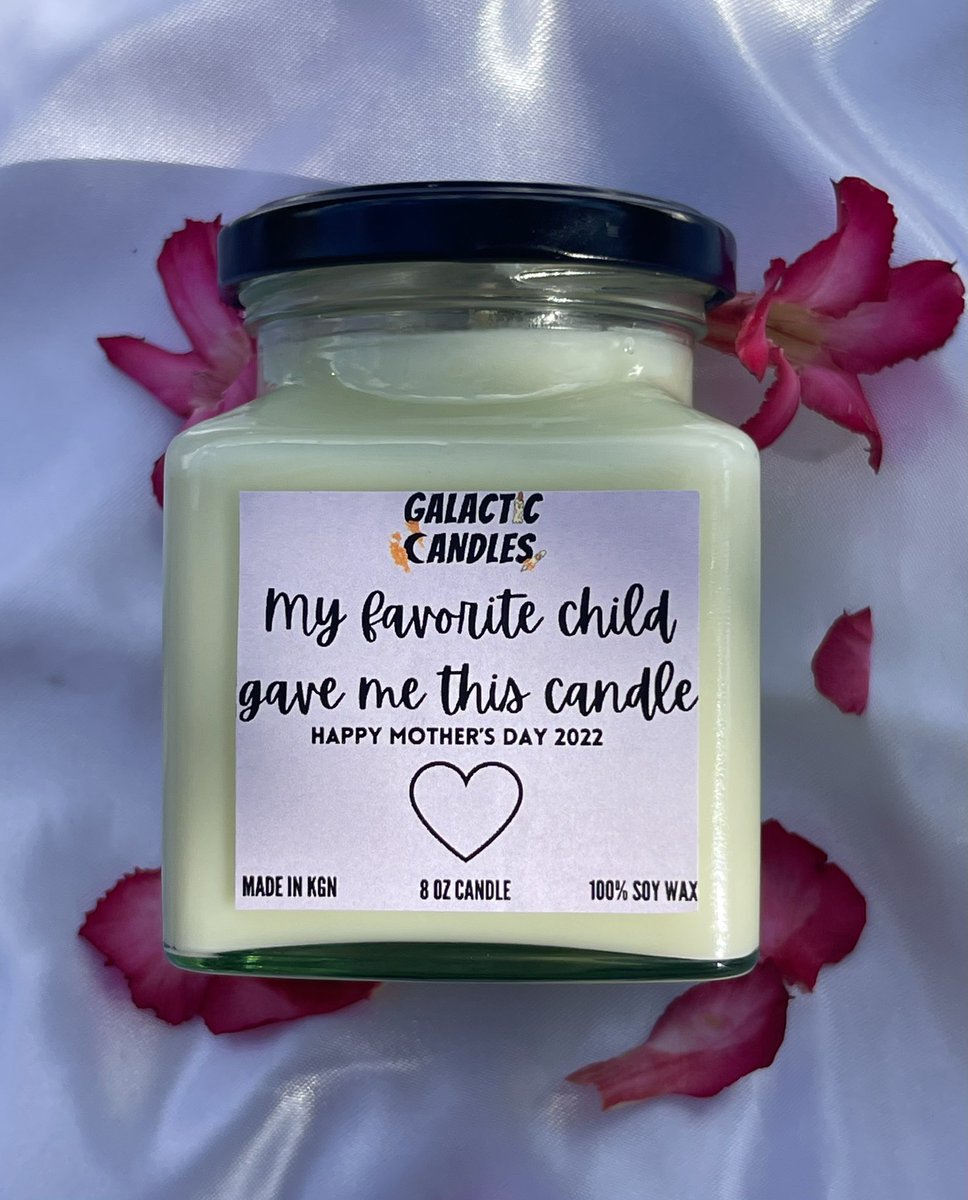 galacticcandles's tweet photo. Last minute Mother’s Day gift? Have yours delivered tomorrow! The cost is $1800JMD in scents strawberry shortcake and Cinnabon! All candles are gift boxed 💗💗 https://t.co/zT7opK9fpw