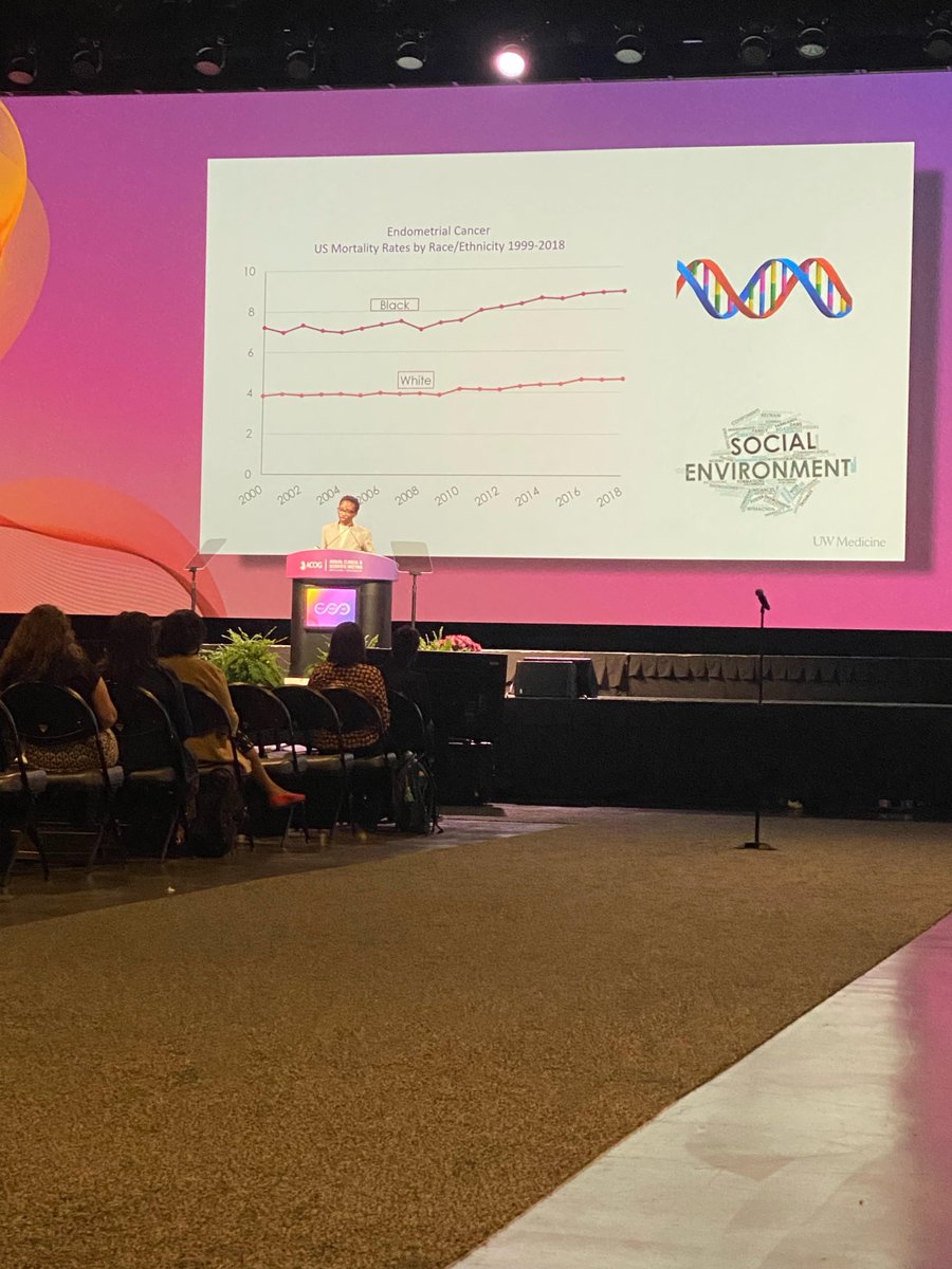 "The goal is to close the gap." Northwestern Medicine alum @KemiDoll, MD, MCSR, held a riveting talk at #ACOG2022 on the Black-White #MortalityGap in #EndometrialCancer in the United States and reviewed recent studies to improve outcomes for #BlackWomen affected. <a href="/NU_ObGynRes/">Northwestern Ob/Gyn Residency</a>