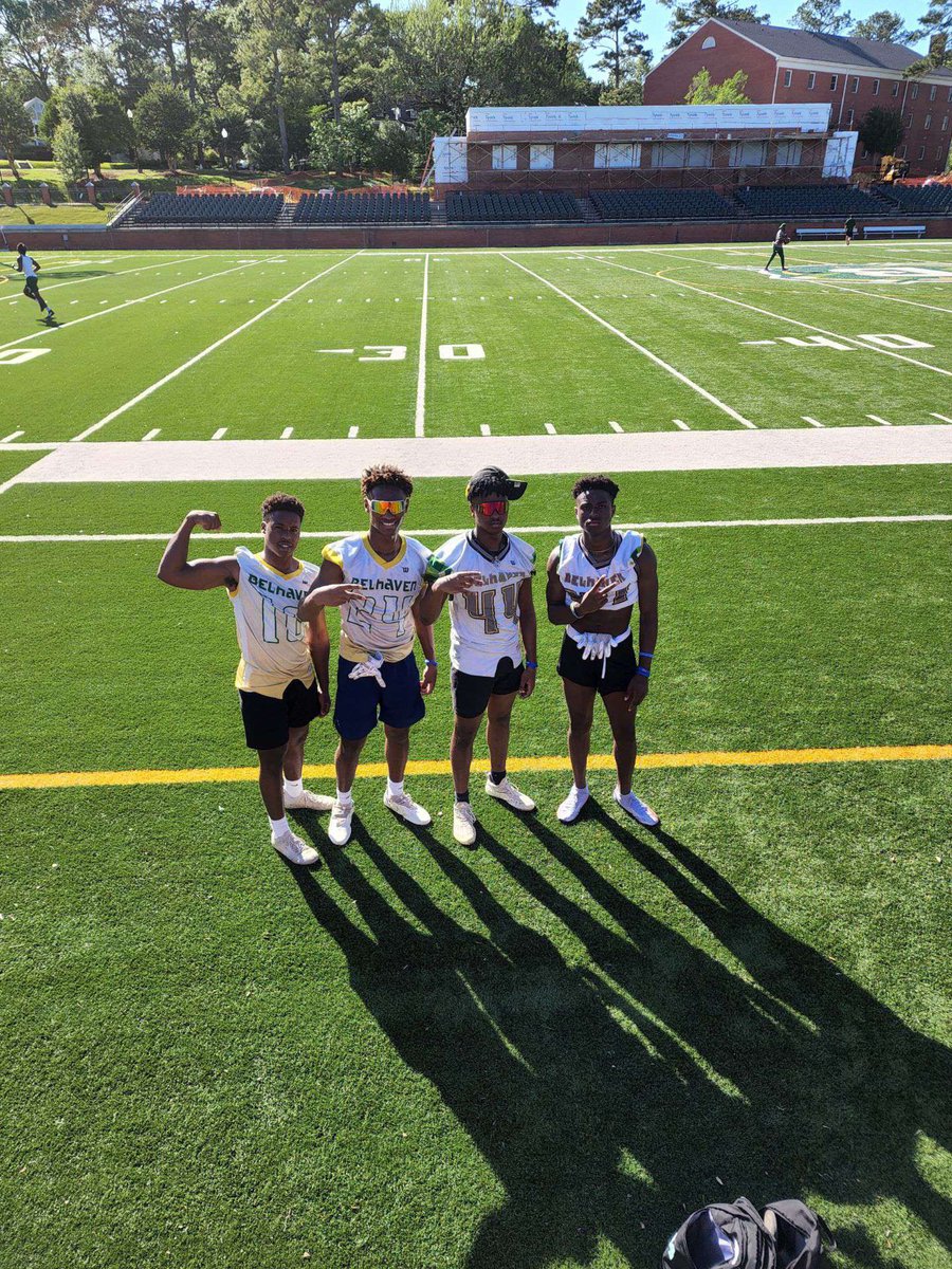 Great work today at Belhaven University! <a href="/AvaughnFB/">Alvin Vaughn II</a> <a href="/BelhavenFB/">Belhaven Football</a>