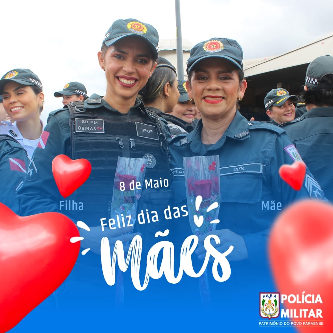 PM_PA's tweet photo. Às vésperas dessa data tão especial, nossa continência e gratidão a elas. Feliz dia das Mães! 

#PoliciaMilitarPA
#ServirEProteger
#DiadasMaes https://t.co/pUNOXXzaez