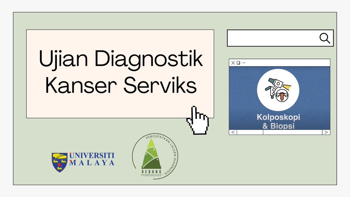 Selangkah_MY's tweet photo. #KanserServiks biasanya tidak menunjukkan gejala pada tahap awal (MyHealth, 2012). Jika ada, ini caranya doktor membuat diagnosis: https://t.co/LPI70xTD35 👩🏼‍⚕️

Jalanilah saringan sebelum terlambat. 🙏

#SaringAwalCegahAwal #Rebung #SelangkahXRebung https://t.co/BESPcCoxbN