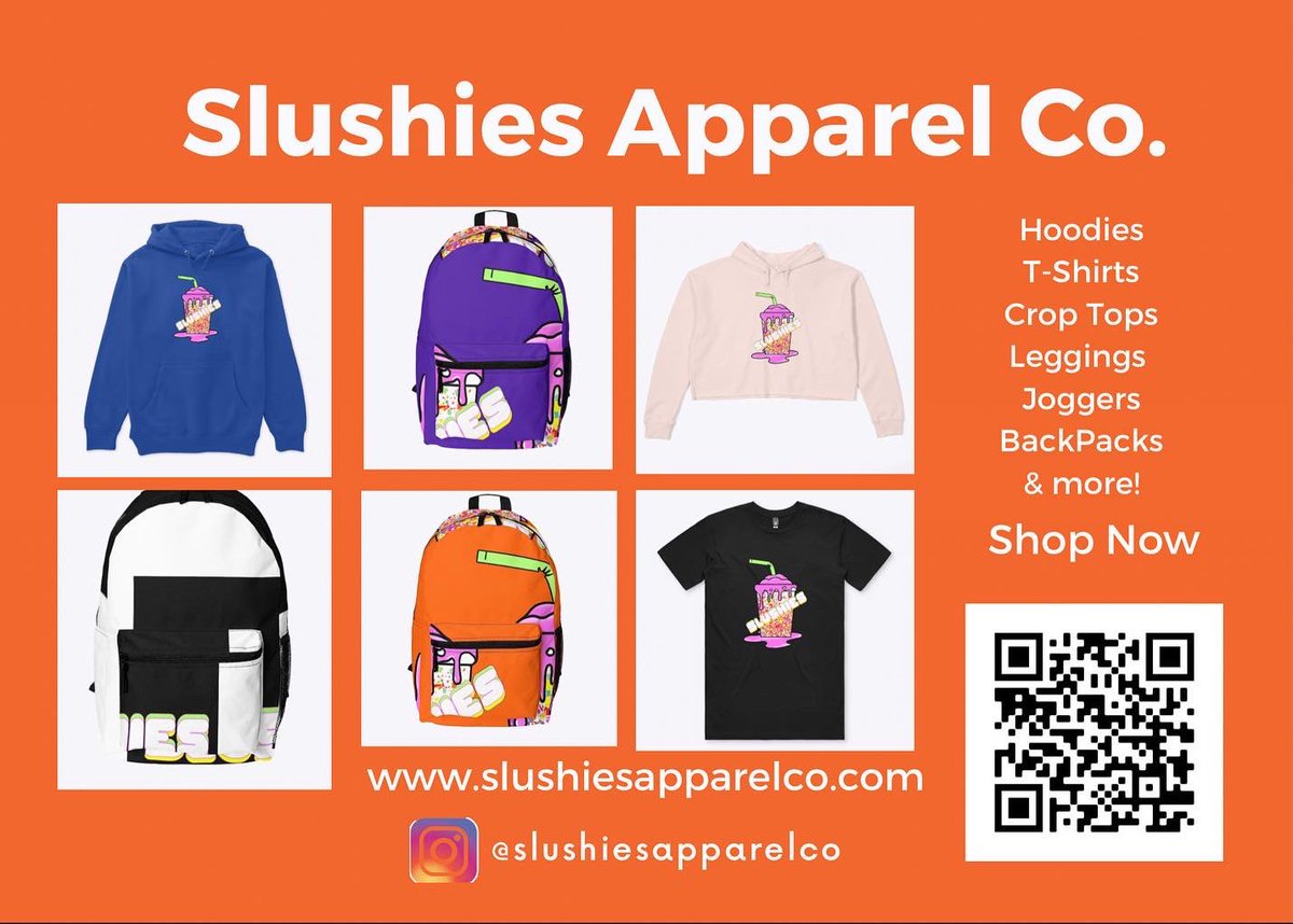 Shop Now 🛍We ship 🌎 ➡️#clickthelinkinbio 
#dallasfashion #dallas #fashiondesign #dfw #fashion #athletic #streetwear #tshirts #coloredshirts #hoodies #leggings #backpacks #slushiesapparelco Slushiesapparelco.com