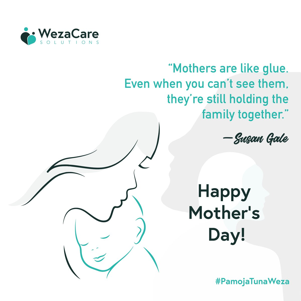 WezaCare's tweet photo. As we celebrate mothers today, we recognize their fundamental role in holding families together. #TeamWezaCare wishes all mothers a Happy Motherโs Day!
#ChildChampions
#HappyMothersDay2022 https://t.co/rS9iV4U1QD