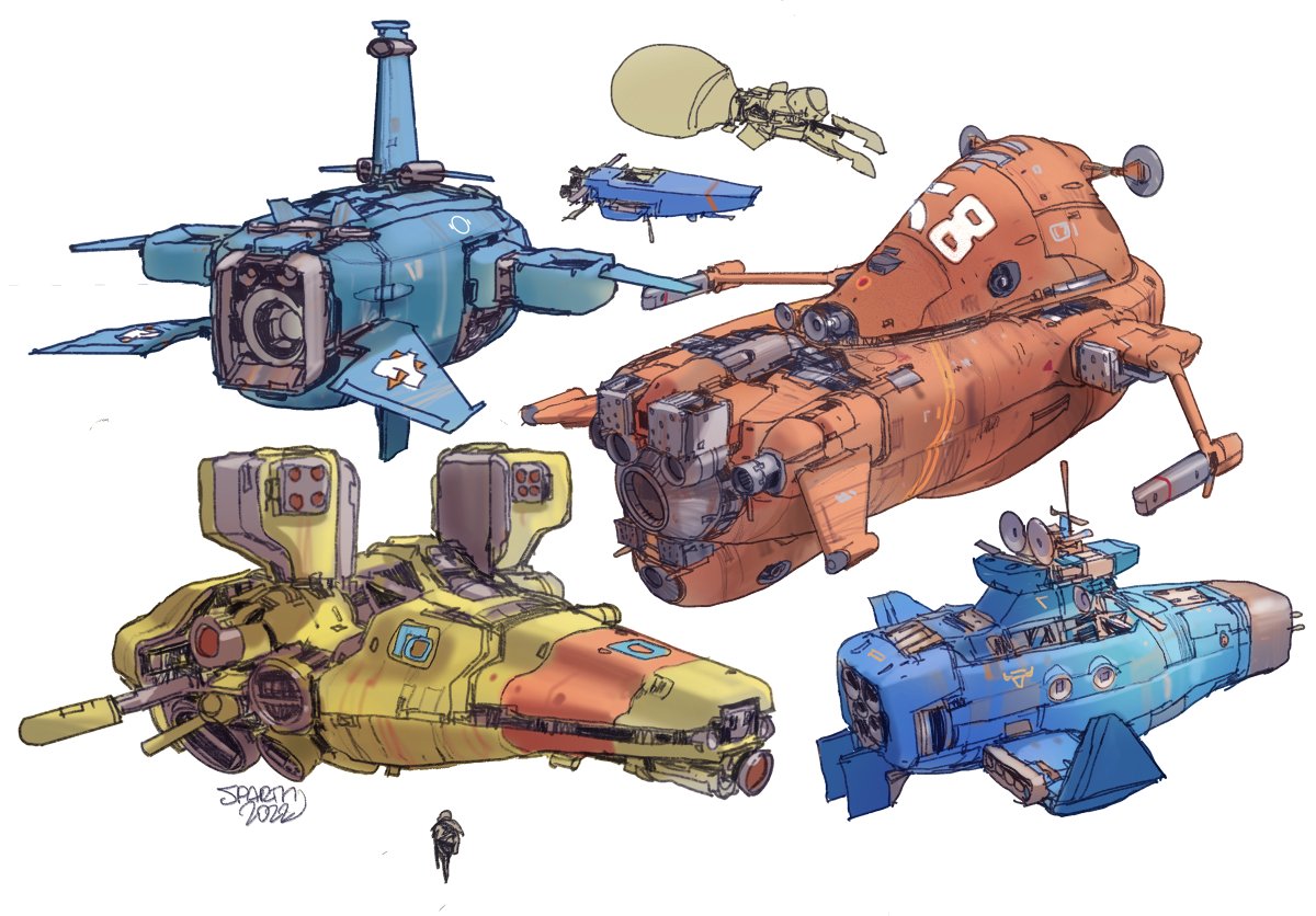ソロバットEX 280HP 特別イラスト MaySketchADay candy spaceships. day 7 」|sparthのイラスト