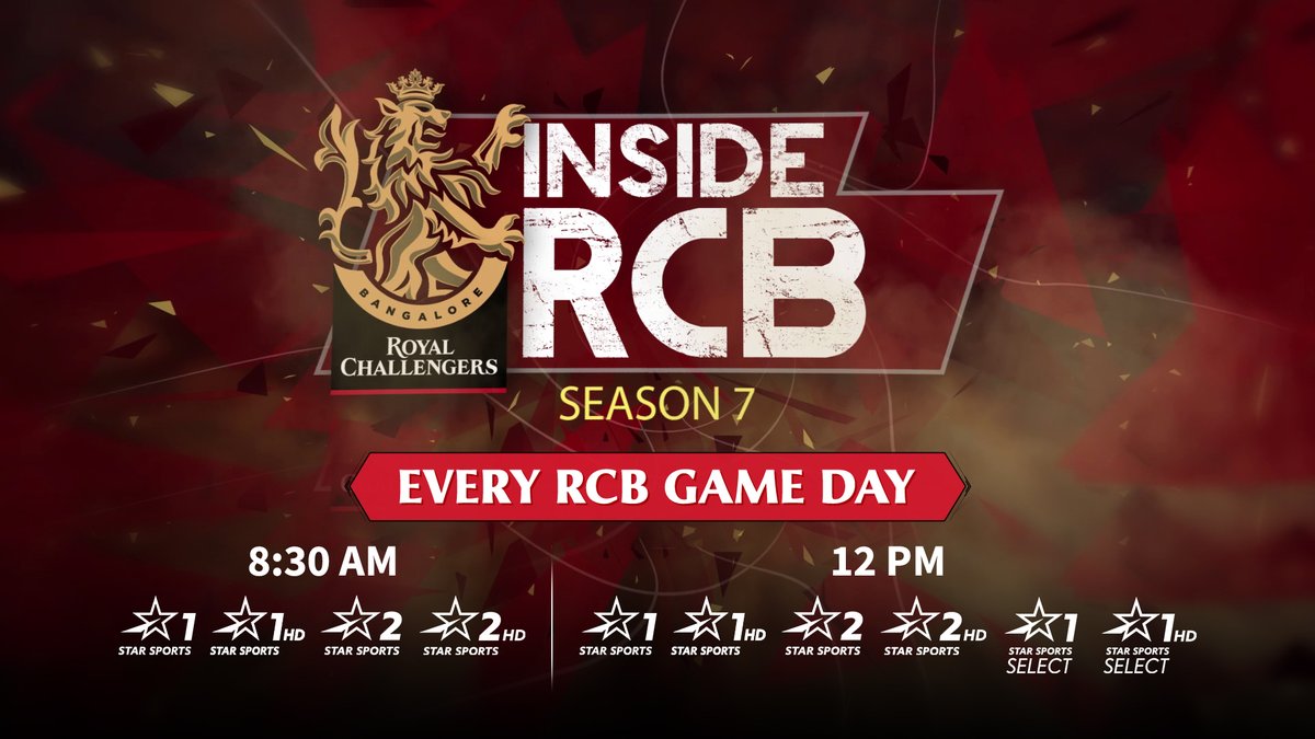 StarSportsIndia's tweet photo. It's time to #PlayBold as @RCBTweets get ready for the challenge of the #OrangeArmy today! 🤩
For all the inside news, updates and fun, keep watching #InsideRCB only on Star Sports. https://t.co/oP3gPvUiuI