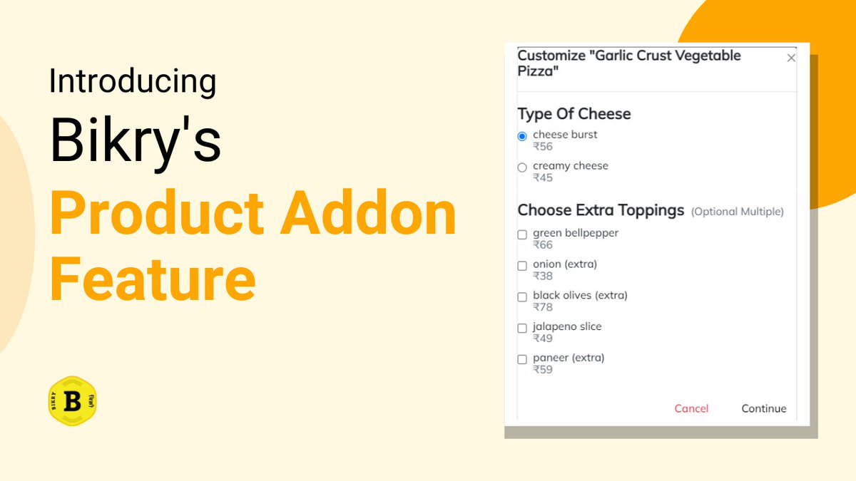 Hey guys we are back with another video🤗 This video is about
𝐏𝐫𝐨𝐝𝐮𝐜𝐭 𝐀𝐝𝐝 𝐎𝐧 𝐅𝐞𝐚𝐭𝐮𝐫𝐞 🤩

Watch the video 👇🏻 
Hope you all like this video &amp; don't forget to Subscribe 🤩 to Bikry 
#Tweet #newfeatures
youtu.be/1Pr2Zf0tYX8