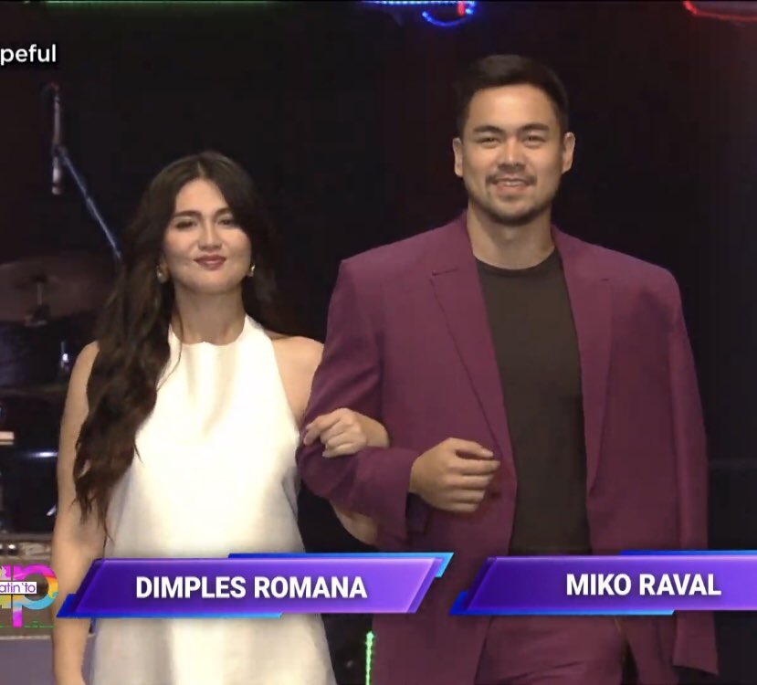 romanafied's tweet photo. ganda ganda nung romana, paps na paps naman yung raval 😭 labshoo dankay!! looking so sexy and astig for the last time @DimplesRomana @MikoRaval 💜 https://t.co/yuRALMtXfV