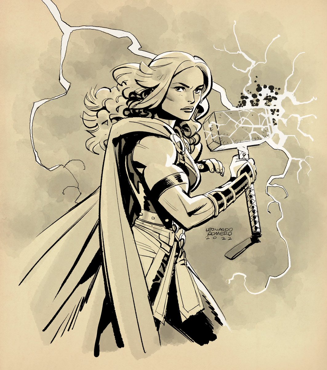 RT @Leo__Romero: The Mighty #Thor 

#ThorLoveAndThunder #Digital #Art #JaneFoster https://t.co/qcI2LR2iz4