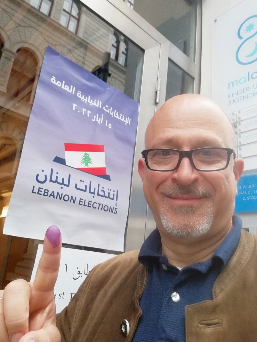 roger_hage's tweet photo. Voting for CHANGE in Lebanon #Lebanon #elections #Vienna https://t.co/AoZDa86jRR