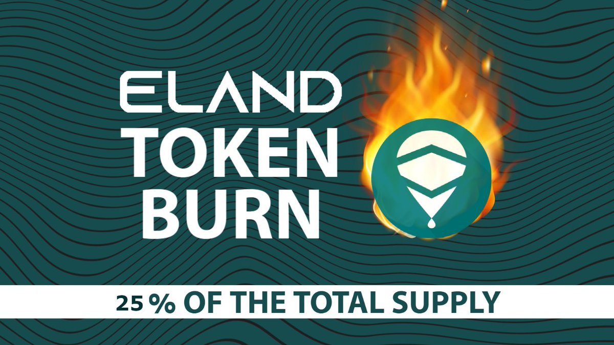 ElandToken's tweet image. 🔥Huge Token burn just happened! 25% of the total supply has been burned!🌐🪙🛸 #token #burn #event