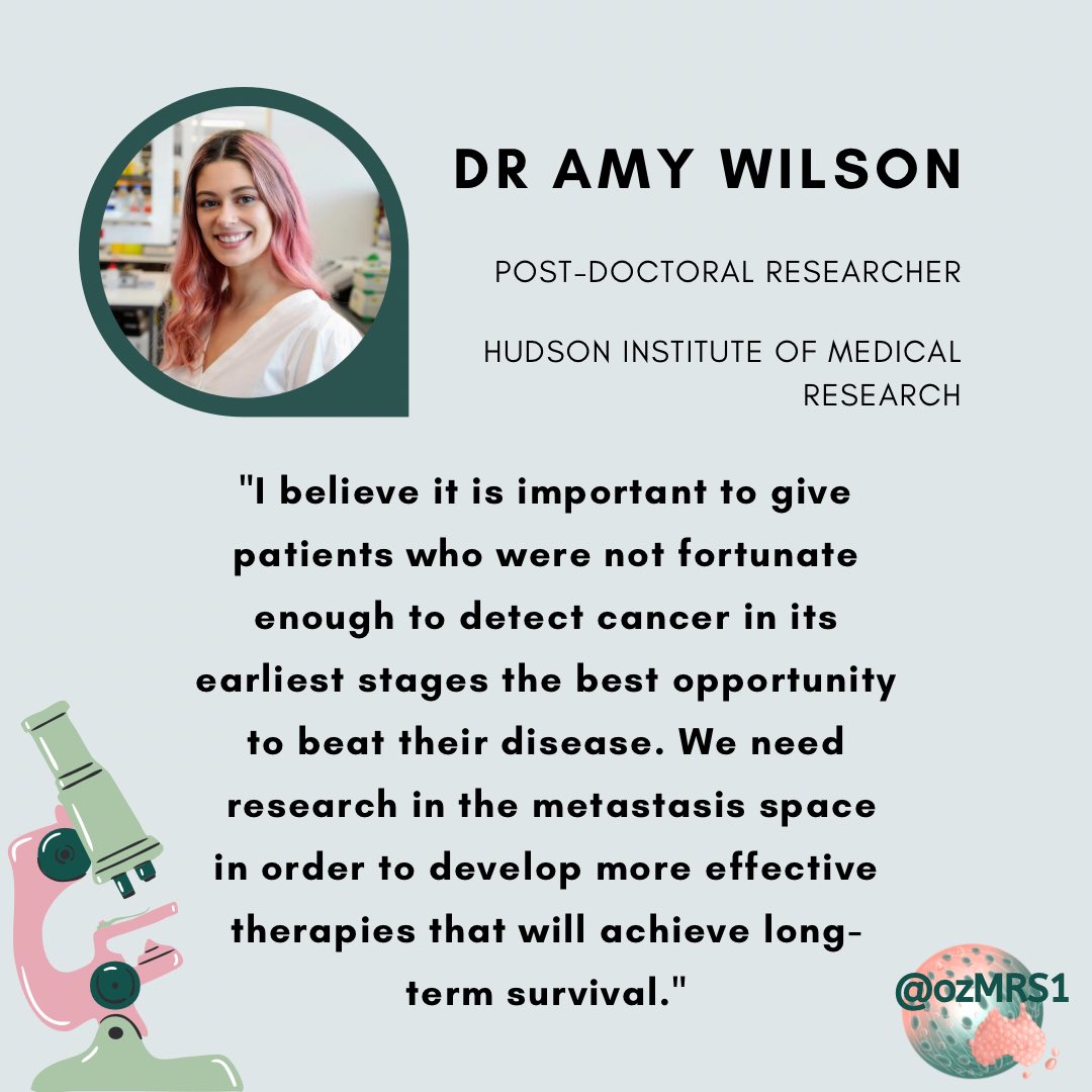 OzMRS1's tweet photo. Today on World Ovarian Cancer Day the OzMRS chats to ovarian cancer researcher @dramywilson about her work on leader cells. Click the link to read her Researcher Spotlight and learn more: https://t.co/7SRy9EL6bN https://t.co/0CI94mkbYj