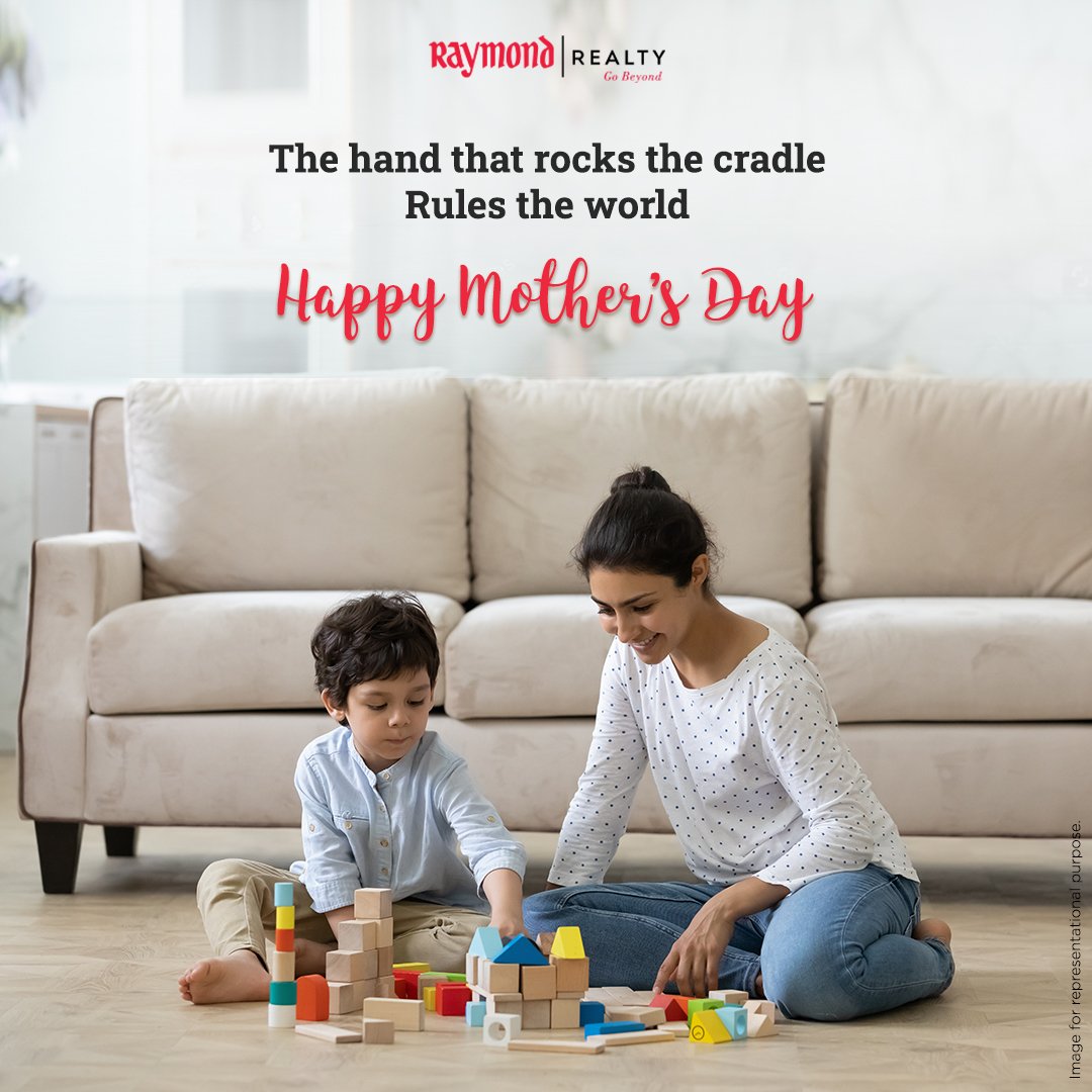 RaymondRealtyIN's tweet photo. Let’s devote this day to the ones who have laid a solid foundation in our lives. Raymond Realty would like to wish a Happy Mother’s Day to all the supermoms out there who make this world a better place.
#Raymond #RaymondRealty #Thane #PokhranRd #BookNow #HappyMothersDay https://t.co/smYkD90DfV