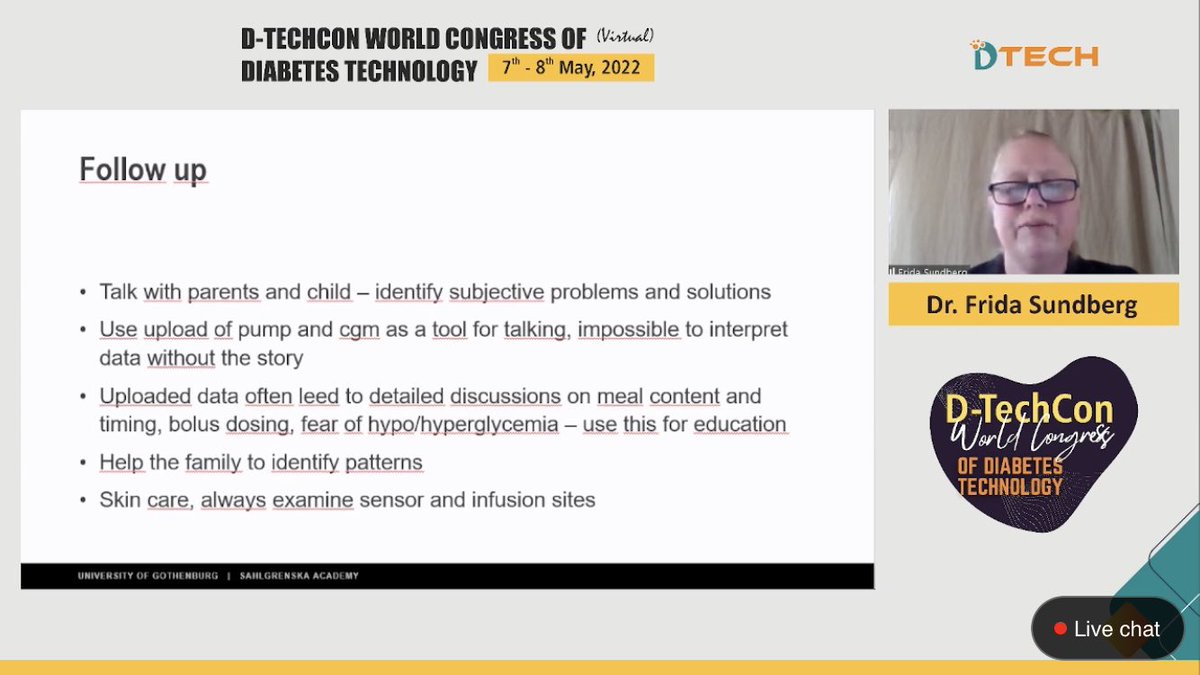 DTechCon's tweet photo. Dr. Frida Sundberg Talked at DtechCon2022 about Practical Pump Treatment in Infants, Toddlers and Pre-Schoolers
Chaired by: Dr. Jothydev Kesavadev & Dr. Saurabh Mishra @jothydev @saurabhmishra
Attend Live: https://t.co/JCIjHVyr83
#Dtech #DtechCon2022 #diabetestechnology https://t.co/yAvX2nZ79S