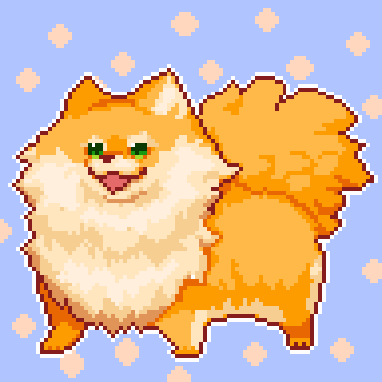 waninoaburiyaki's tweet photo. ポメラニア～ン🐕

#dotpict #pixelart #ドット絵 https://t.co/jMH1MyEdlo