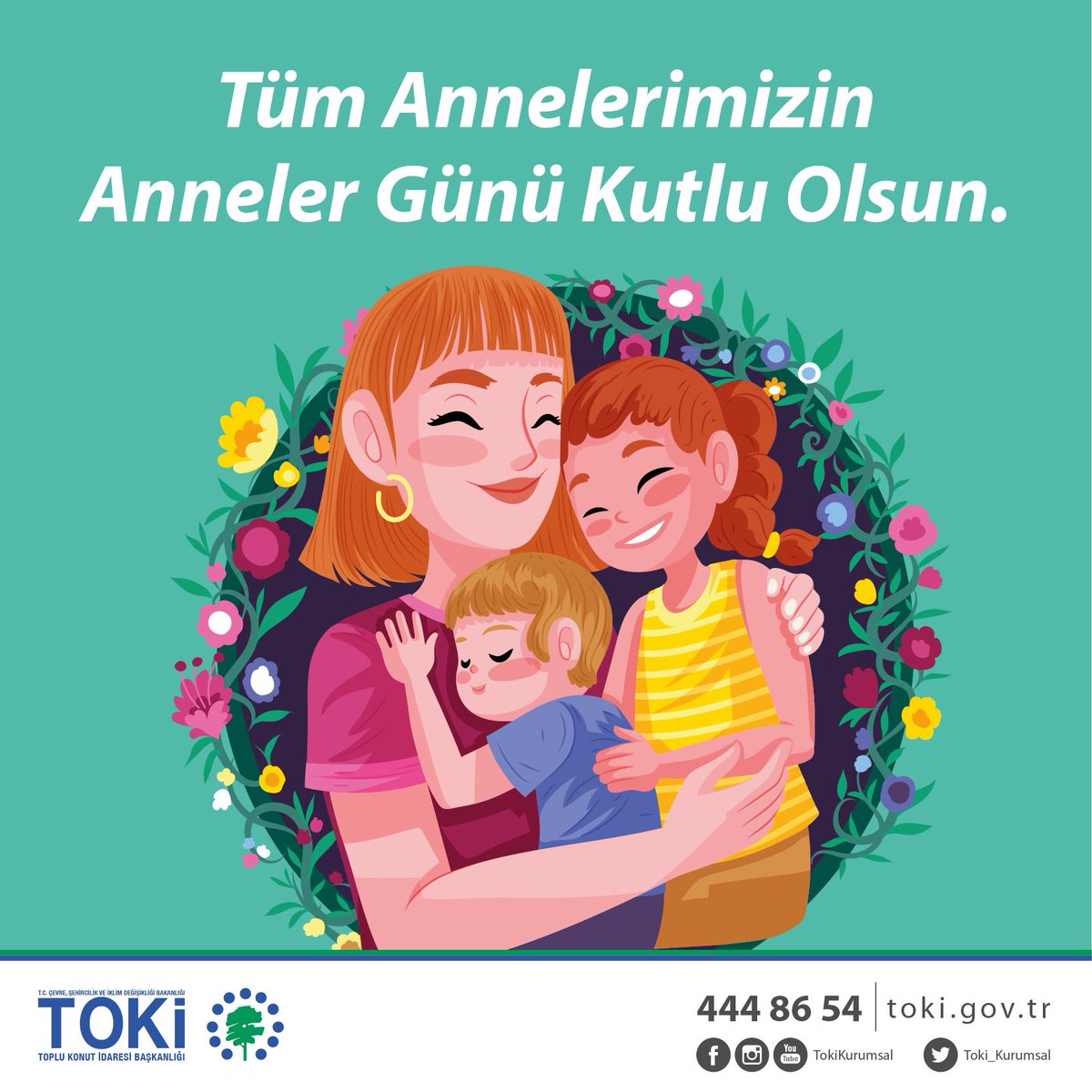 Toki_Kurumsal's tweet photo. Karşılıksız sevginin yegâne kaynağı ve fedakârlıklarıyla baş tacımız olan, Cennet’in ayaklarının altında olduğu müjdelenen; başta Şehit ve Gazi Annelerimiz olmak üzere bütün Annelerimizin #AnnelerGünü 'nü kutlar, ahirete irtihal eden annelerimizi rahmet ve minnetle yad ederiz.💐 https://t.co/1QAtaT939T