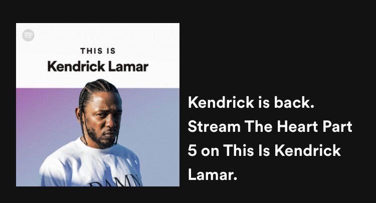 🚨 Kendrick Lamar devrait sortir le morceau "The Heart Part 5" très prochainement !