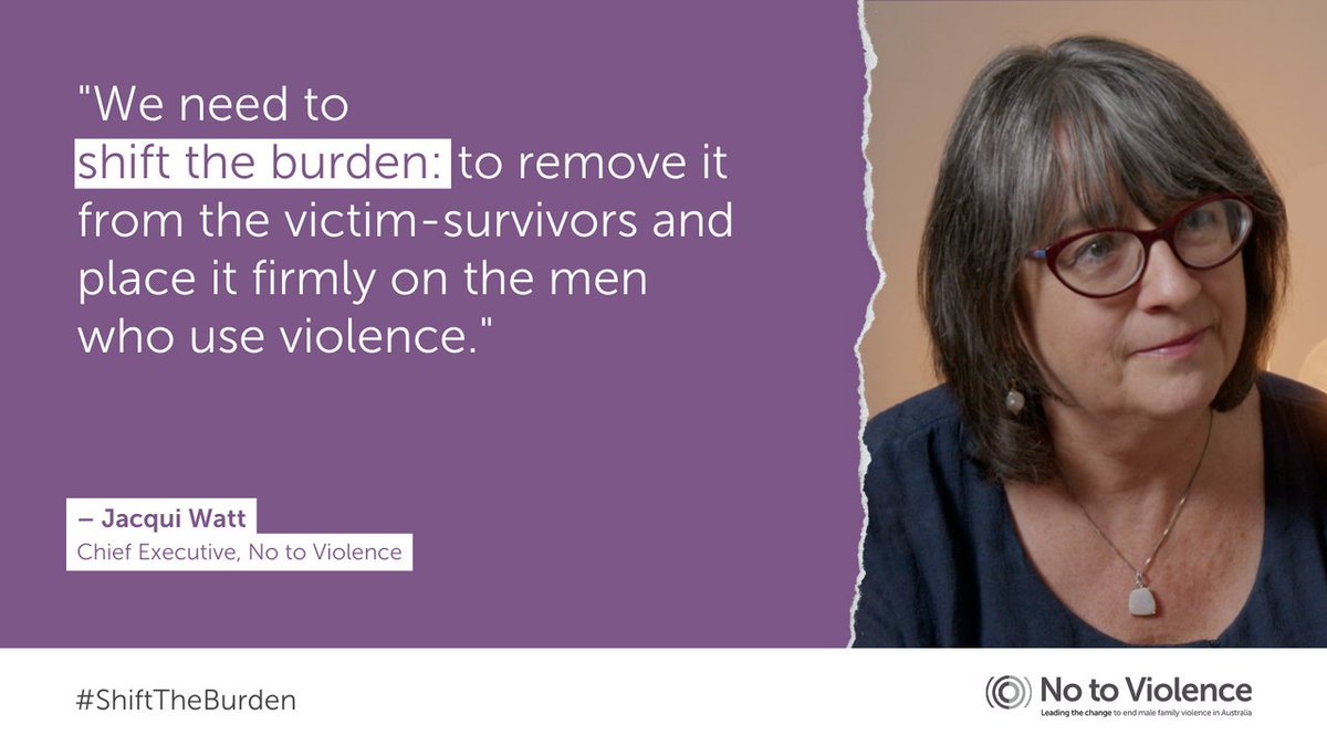 Family and domestic violence is everyone’s problem. But it begins – and ends – with men. 

Ahead of the Federal Election, No to Violence has identified five key initiatives that must be included in the next #NationalPlan: ntv.org.au/shifttheburden

It’s time to #ShiftTheBurden