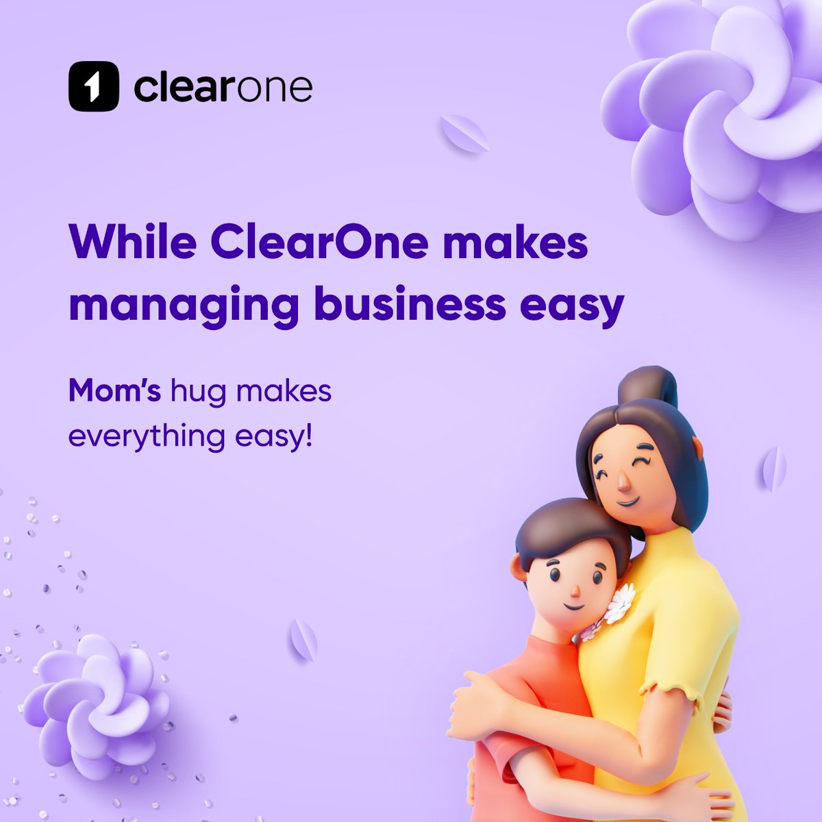 Clr_One's tweet photo. ClearOne wishes all the super moms a Happy Mother’s Day!

#MotherDay #MotherDay2022 https://t.co/2BalmD8o1Y