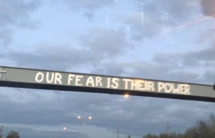 Sign on the M61 motorway in North West England.
