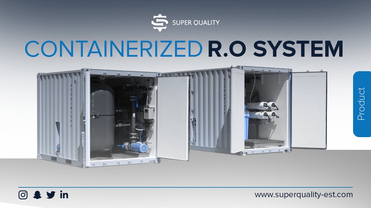 SuperQualityEst's tweet photo. Proud to be the supplier of a containerized reverse osmosis for one of our clients in the Maldives, which is capable of producing up to 1 million gallons of water/day from a single forty-foot container

https://t.co/ewSWDCRBbM
WhatsApp +971504281182

#سوبركواليتي #SuperQuality https://t.co/8cXMa0KAup