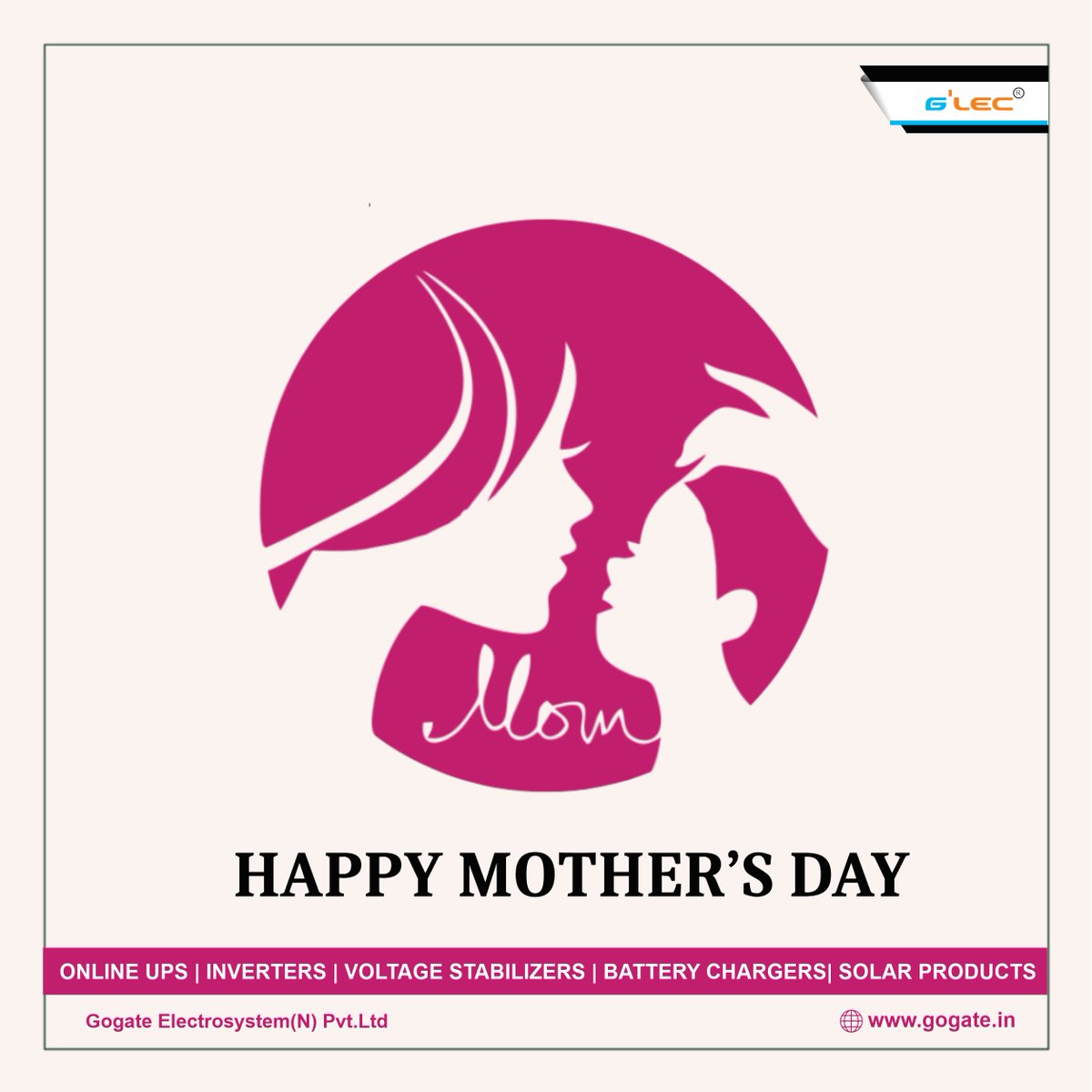 GogateLtd's tweet image. Happy Mother&apos;s Day to all the great moms out there – and you are all great in one way or another.
-gogate.in

#glecstabilizer #ups #OnlineUPS  #servovoltagestabilizer #stabilizer #oilcooled  #industry #PowerUtility #electronics 
#mothersday #mothersday2022