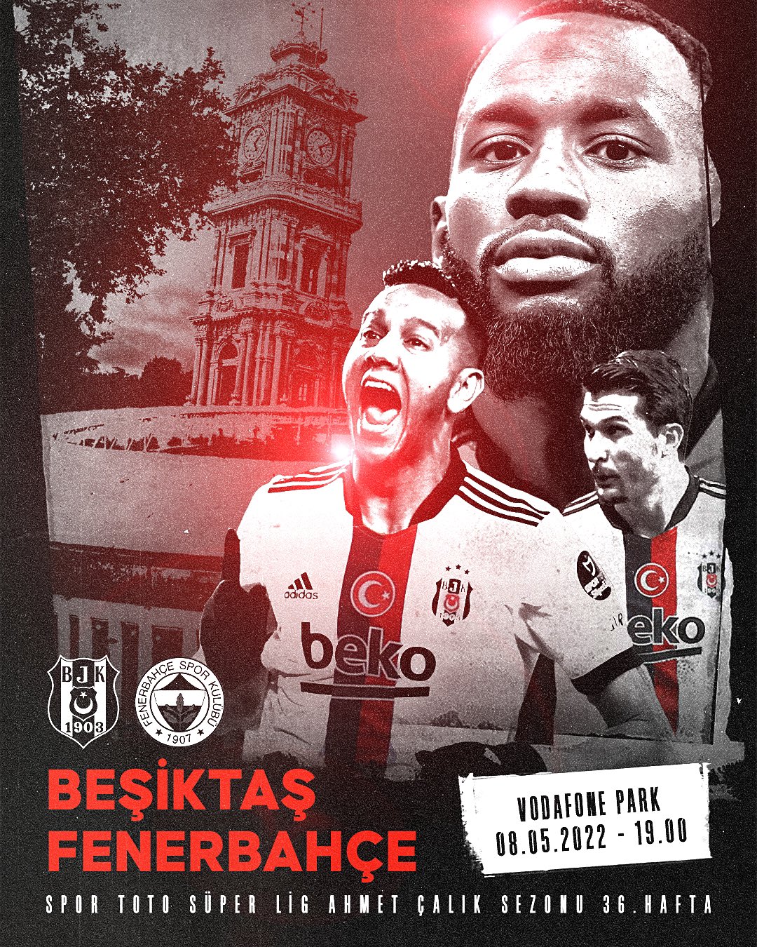 beşiktaşın hazırladığı derbi görseli