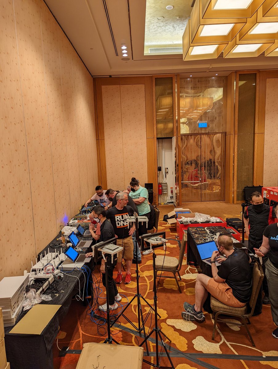 Black Hat Asia setup in full swing! It's good to be back after 3 long years away!
<a href="/BlackHatEvents/">Black Hat</a>