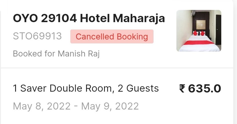 styalishraj's tweet photo. Where is my money as hotel owner denied for providing the room as oyo 29104 Hotel Maharaja Lucknow I need my refund and compensation or else I will move to consumer court. #riteshagar #oyorooms https://t.co/pZHVHOLZKv