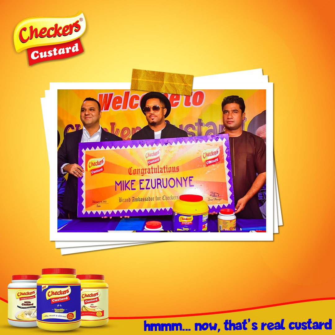 CheckersCustard's tweet photo. The wait is over!
Custardians help us welcome @mikeezu into the family as the newest brand ambassador.
@mikeezu is an award winning actor, director and producer. We are super excited to have him join usπ
#checkercustard #checkersXmike
#newambassador
#checkerscustardchoco https://t.co/HZwhR0kVyv