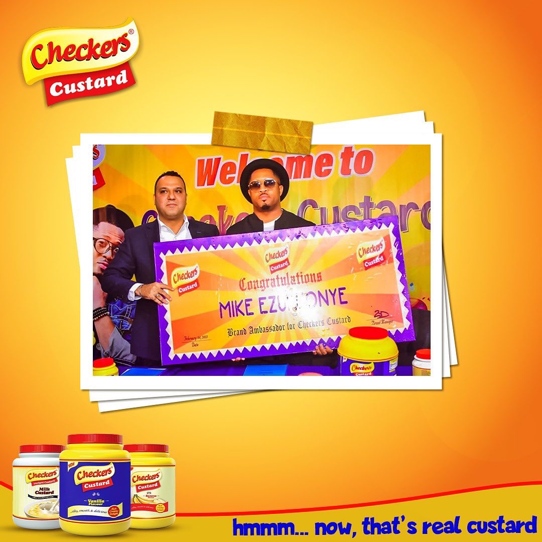 CheckersCustard's tweet photo. The wait is over!
Custardians help us welcome @mikeezu into the family as the newest brand ambassador.
@mikeezu is an award winning actor, director and producer. We are super excited to have him join usπ
#checkercustard #checkersXmike
#newambassador
#checkerscustardchoco https://t.co/HZwhR0kVyv