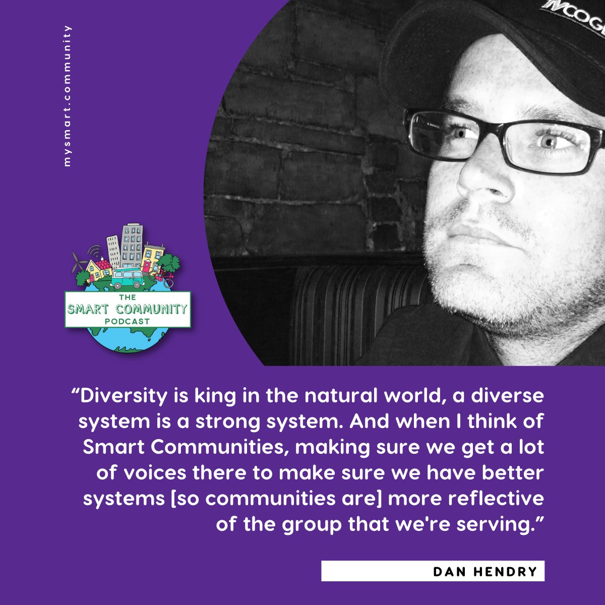 SmartCommHQ's tweet photo. Diversity is number one in our Smart Communities! @SustainableDan is on the podcast to chat sustainability, community and transit in Kingston, Ontario, Canada. It's the second ep of #MobilityMay. Listen on all good podcast apps and https://t.co/M2JtfEWZ79 from 5am AEST tomorrow https://t.co/6Hsl45yRb5